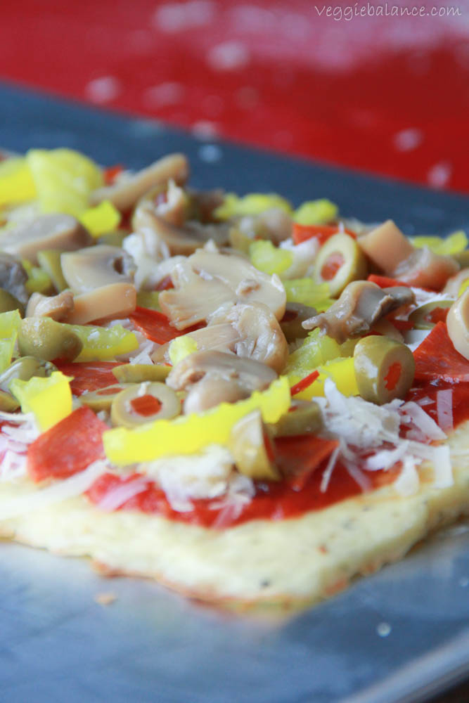 Low Carb Pizza Crust Veggie Balance