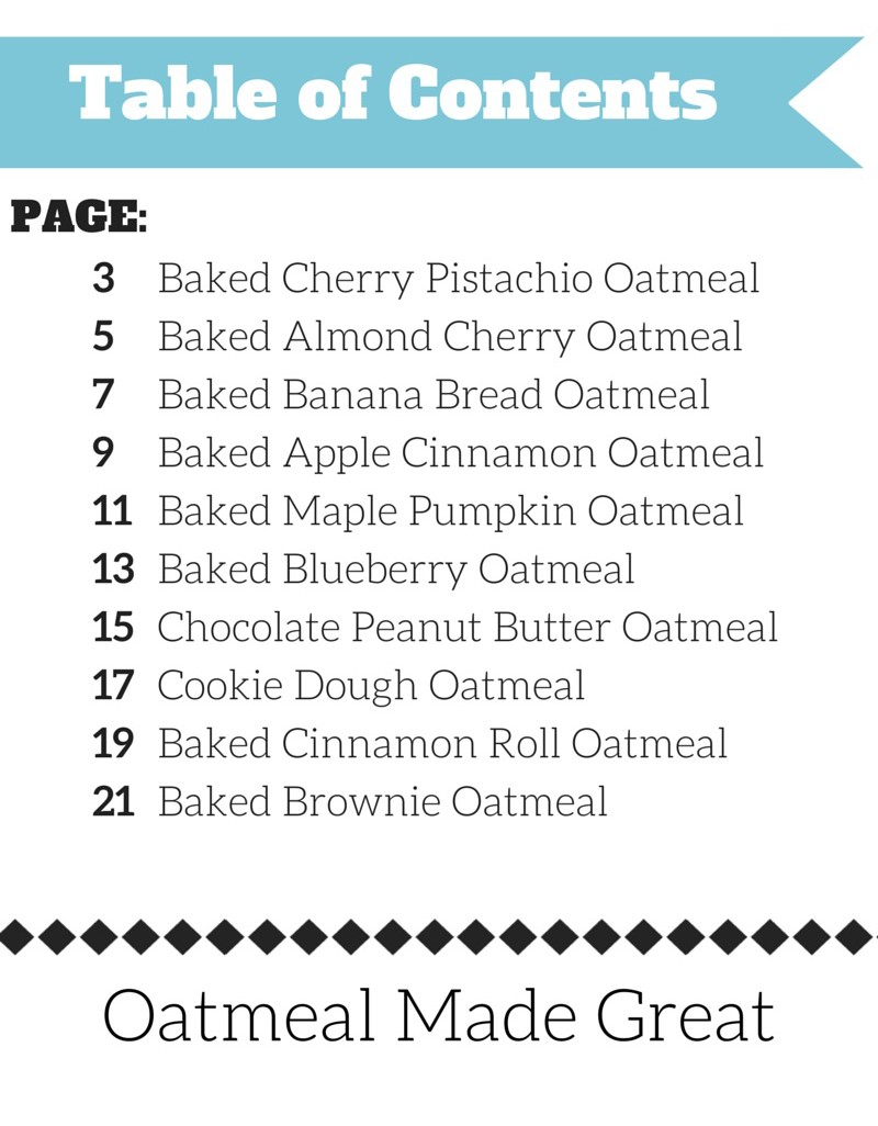 Oatmeal Made Great eCookbook