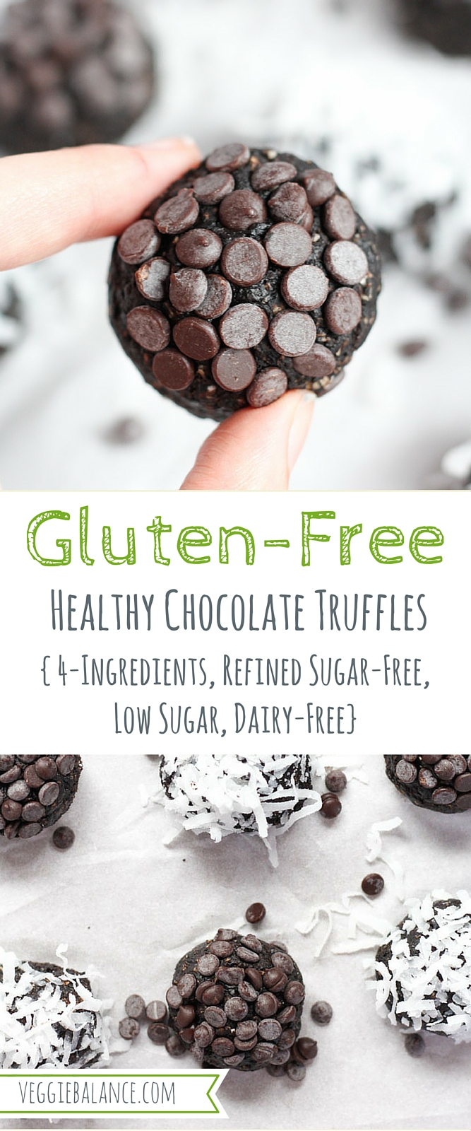 Healthy Chocolate Truffles {GlutenFree, LowSugar}