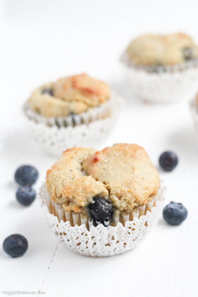 Blueberry Muffins with Almond Flour
