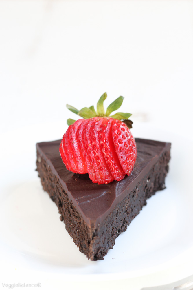 Flourless Chocolate Cake {Gluten-Free, Dairy-Free} - VeggieBalance