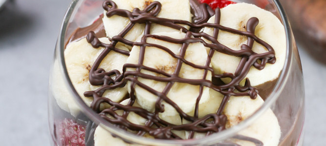 Chocolate Banana Chia Seed Pudding Parfait Chocolate Banana Chia Seed Pudding Parfait