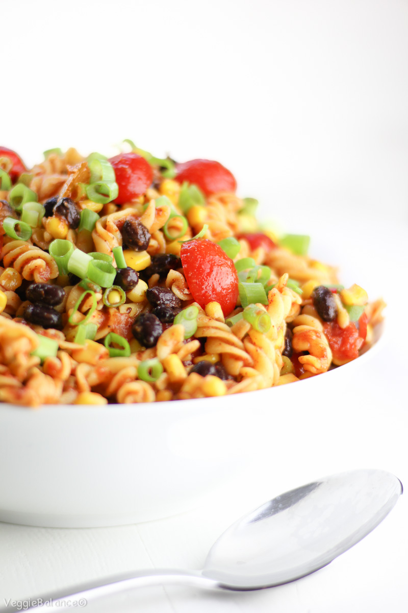 Taco Pasta Salad Made Healthy VeggieBalance