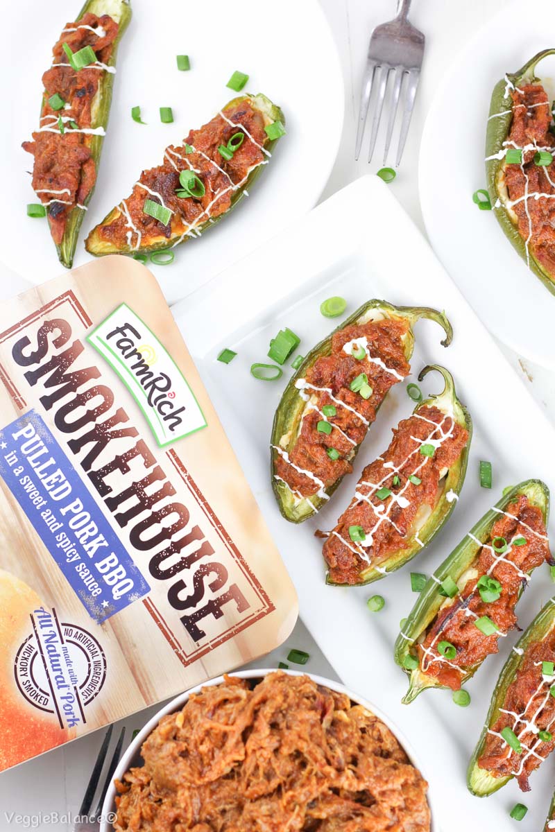 Stuffed Jalapeños with Pulled Pork (Gluten Free) VeggieBalance