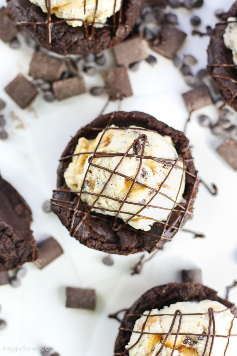 Brownie Bowls for Frozen Dessert Treats Veggie Balance