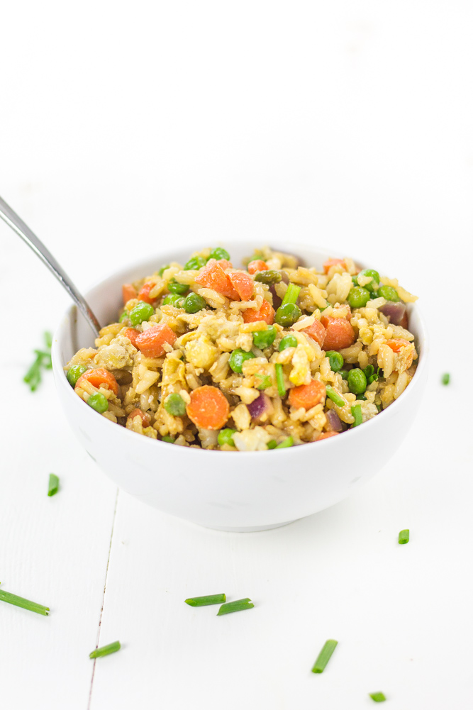 Vegetable Fried Rice (Gluten Free, Healthy) VeggieBalance