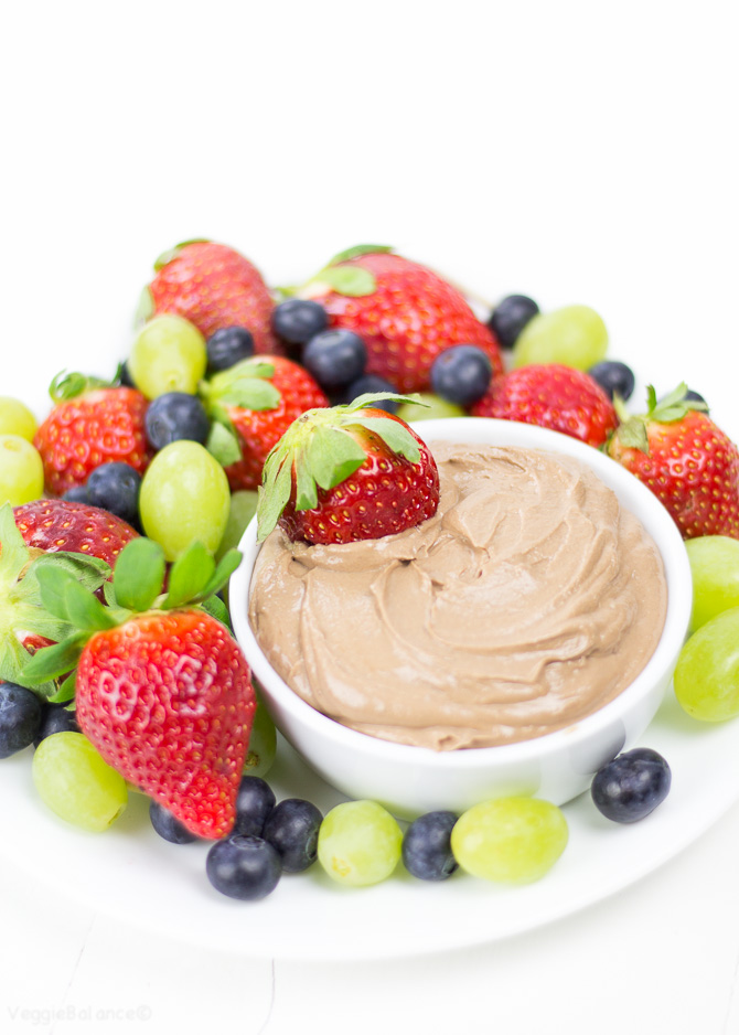 Fruit Dip will take you and your guests on a tasty trip. Only 4 ingredients to make this chocolatey, healthy and allergy sufferer friendly fruit dip. (Gluten Free, Dairy Free, Vegan, Peanut Free)