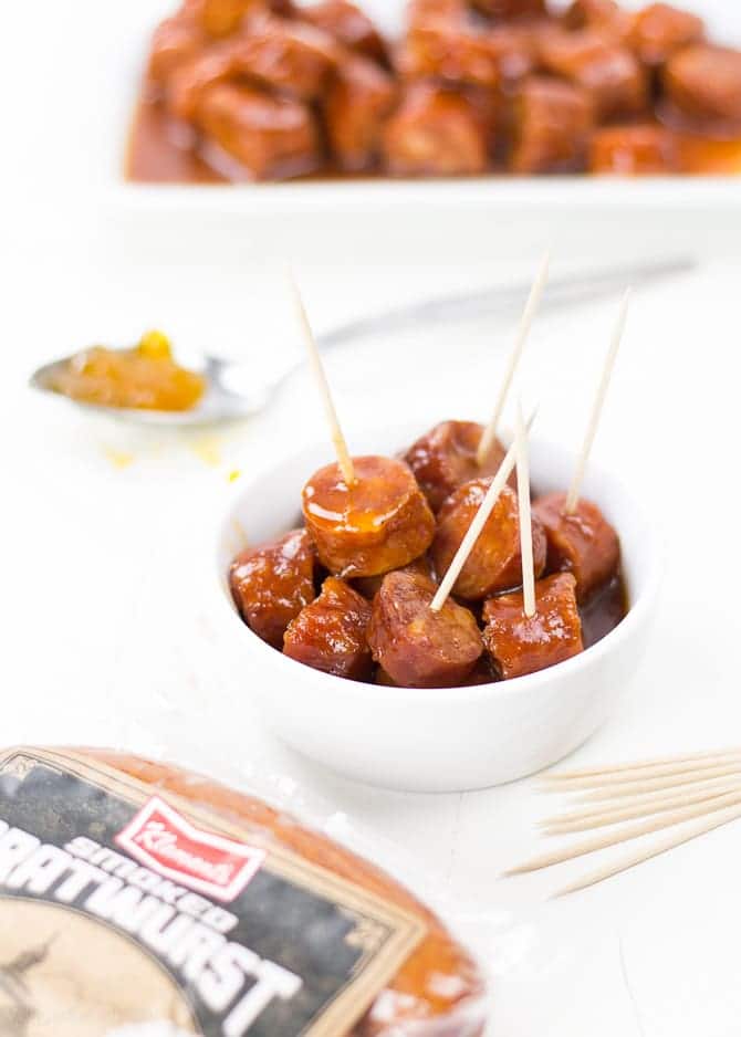 Slow Cooker Sweet BBQ Cocktail Sausages Gluten Free Recipes Easy