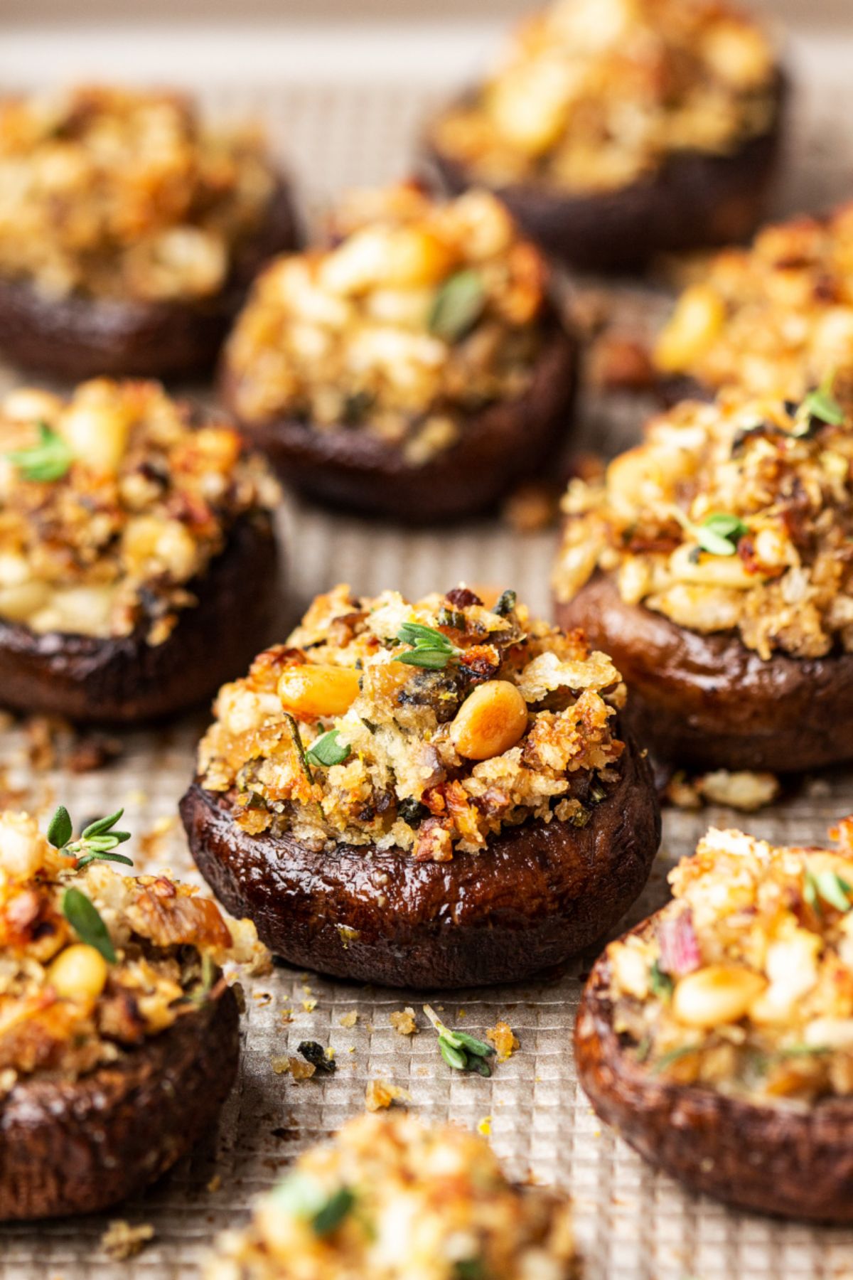 vegan stuffed mushrooms