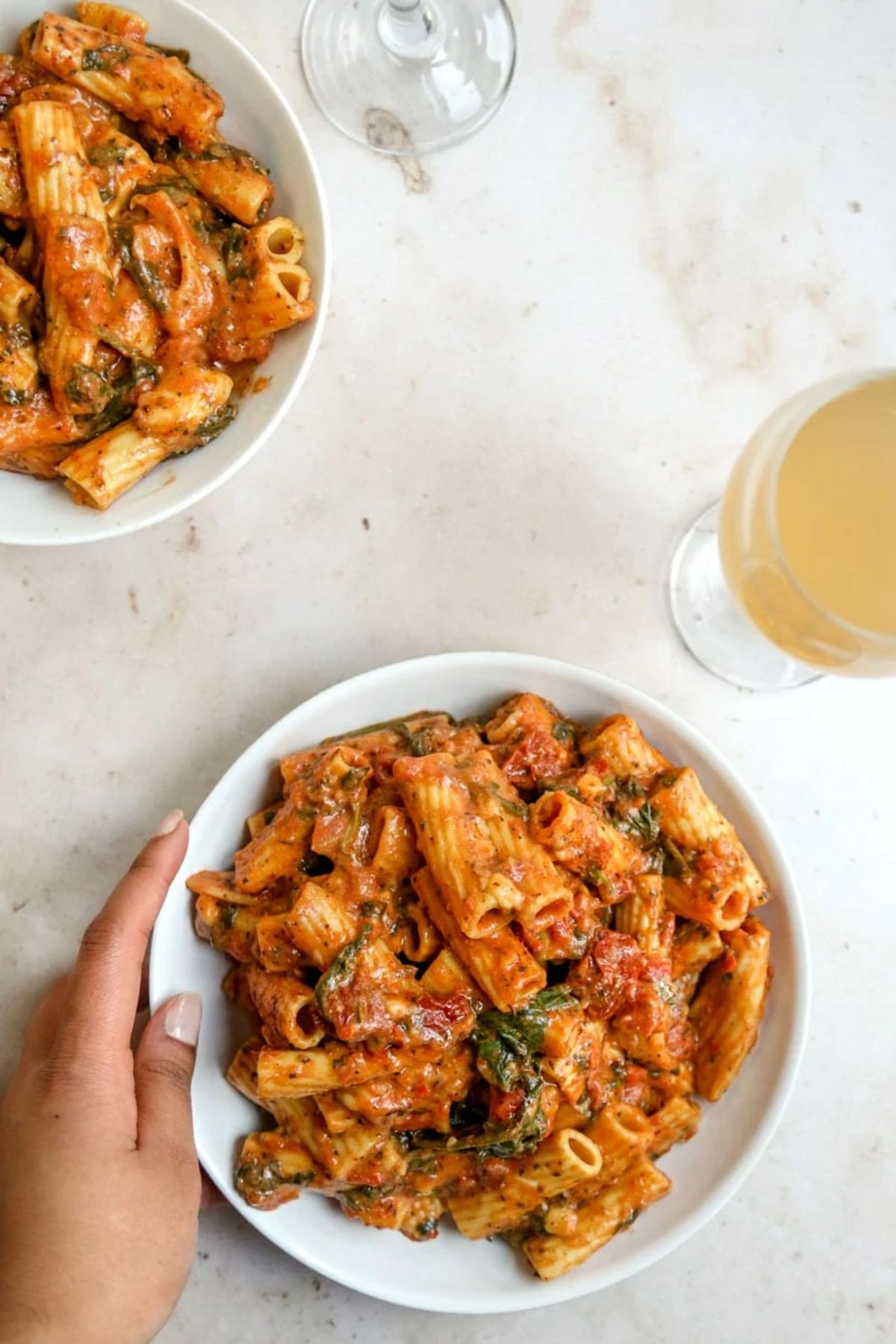 vegan sundried tomato pasta bake