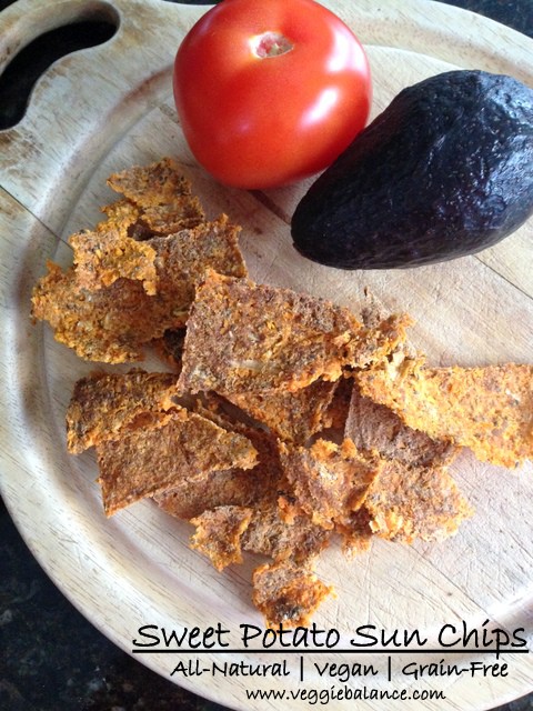 All-Natural Vegan Grain-Free Sweet Potato Sun Chips, Low Calories - Veggiebalance.com