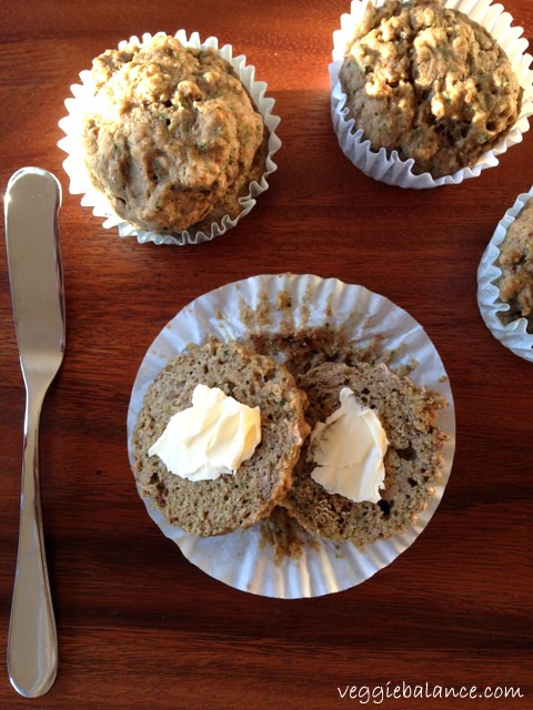 Greenie Banana Muffins-102 calories each! - Veggiebalance.com