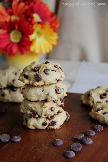 Skinny chocolate chip cookies recipe - Veggiebalance.com