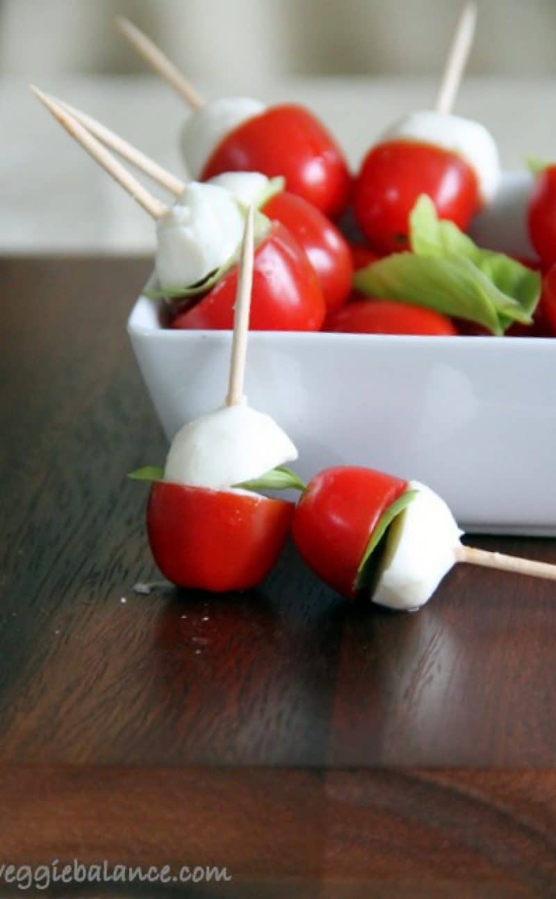 Caprese Mini Skewers Appetizer Recipe