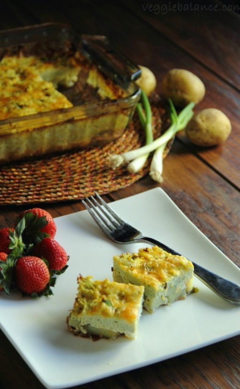 Crustless Vegetarian Quiche Recipe (Gluten Free)