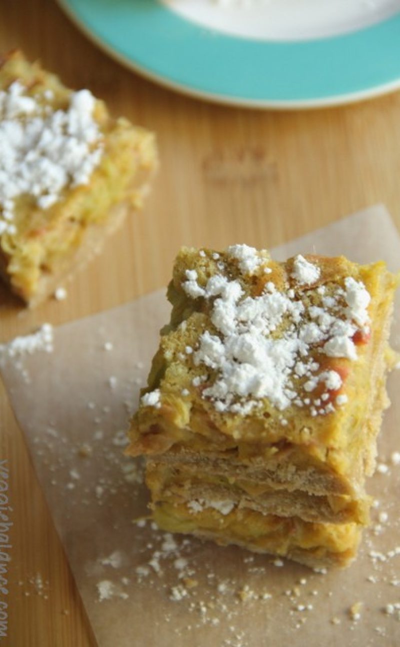 Lemon Rhubarb Bars Recipe