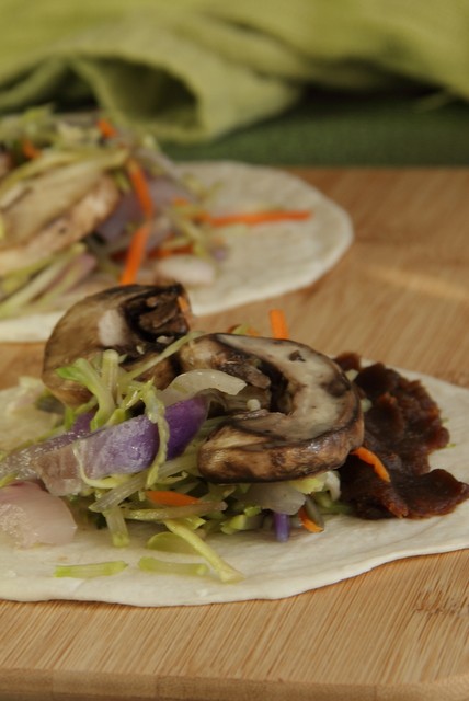 Thai Peanut Veggie Wraps made quickly for a fabulous vegetarian thai wrap for dinner. (Gluten-Free, Dairy-Free, Vegan)