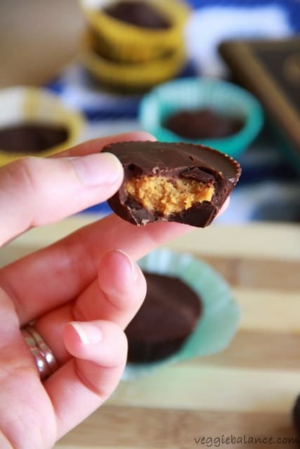 Pumpkin Peanut Butter Cups - Veggiebalance.com