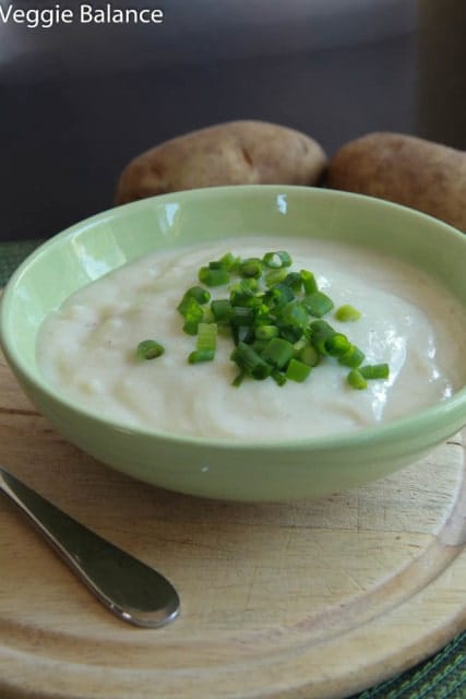 Crockpot Potato Soup - Veggiebalance.com