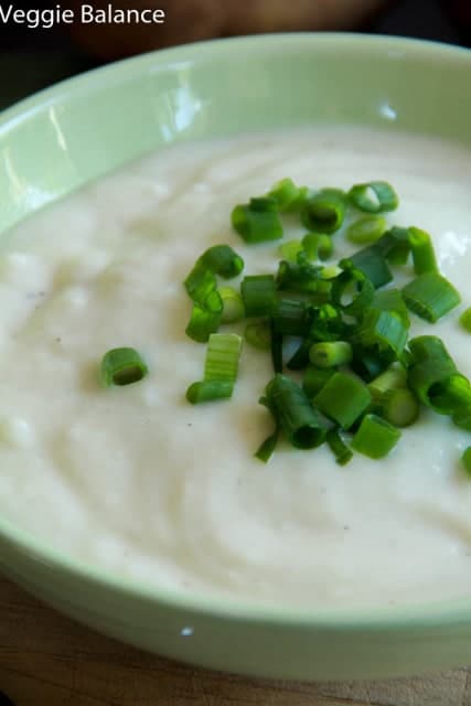 Crockpot Potato Soup - Veggiebalance.com