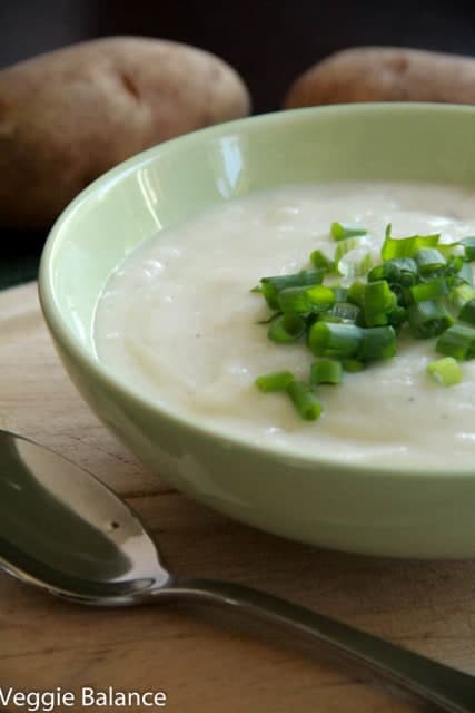 Crockpot Potato Soup - Veggiebalance.com