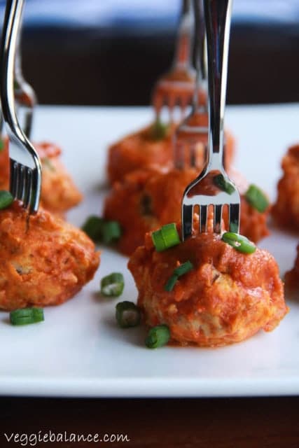 Gluten-Free Buffalo Chicken Meatballs Recipe