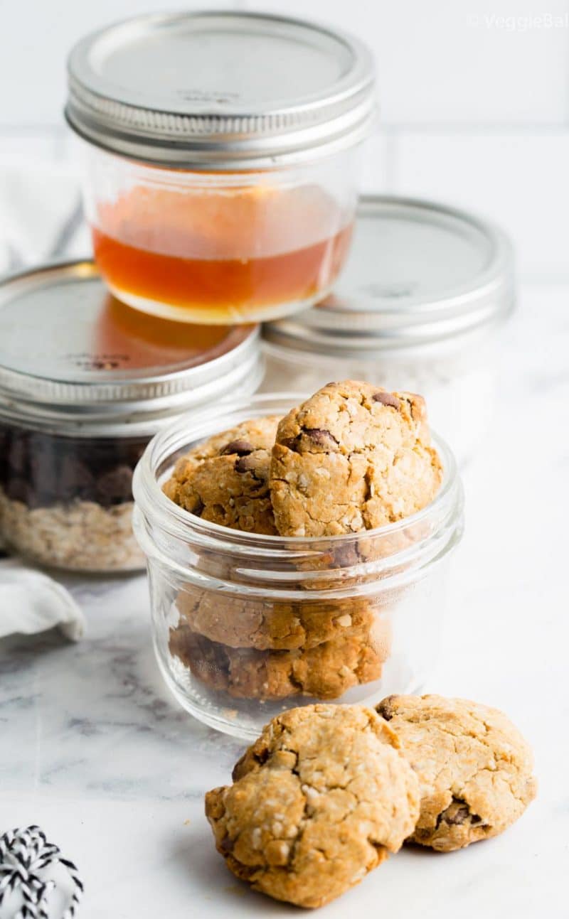 Oatmeal Cookies in a jar with Instructions