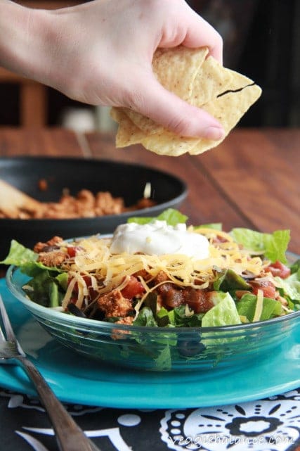 Best Taco Salad Ever - Veggiebalance.com