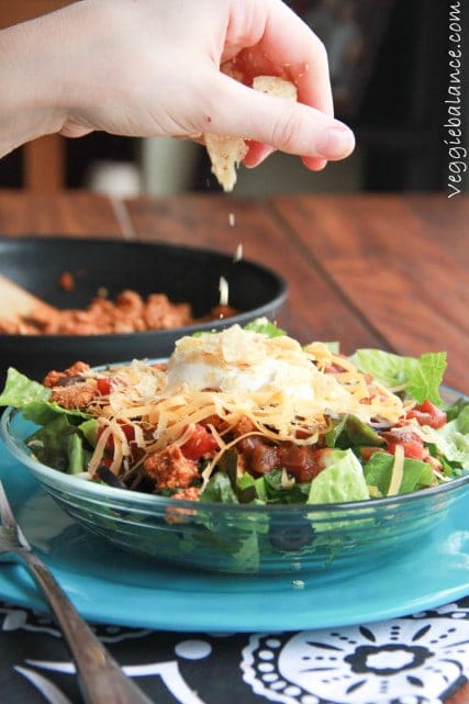 Best Taco Salad Ever - Veggiebalance.com