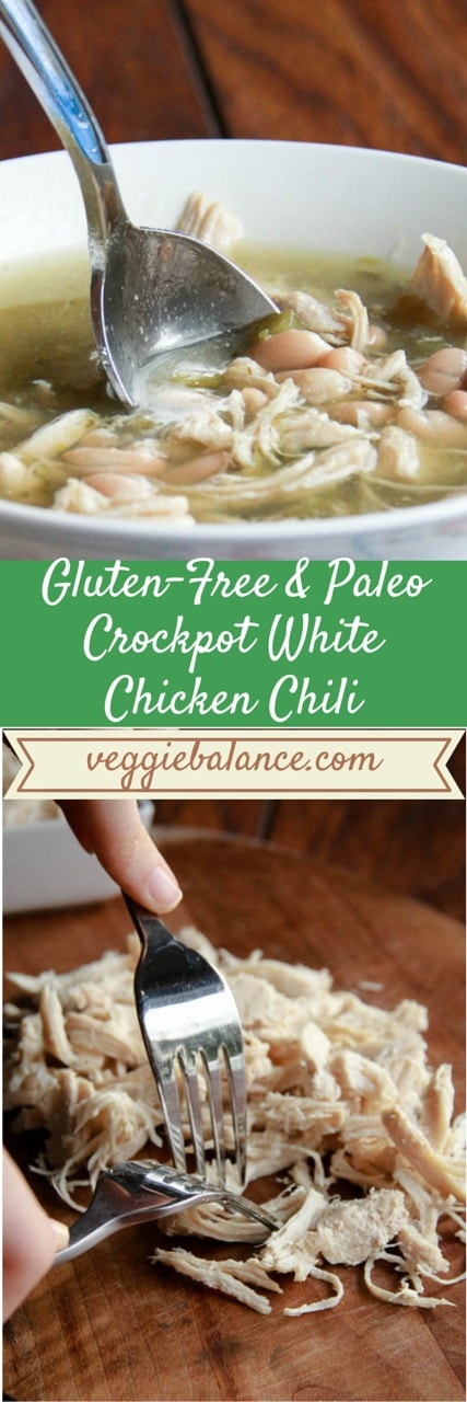 Crockpot White Chicken Chili - Veggiebalance.com