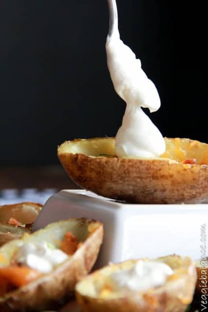 Healthy Baked Potato Skins - VeggieBalance.com