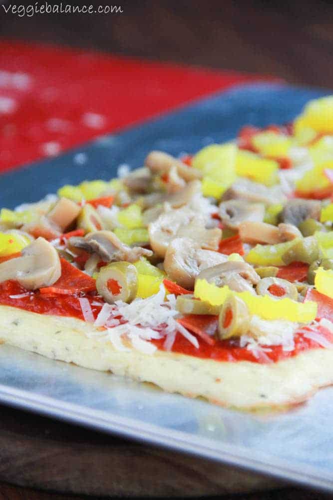 Low Carb Pizza Crust - Veggiebalance.com