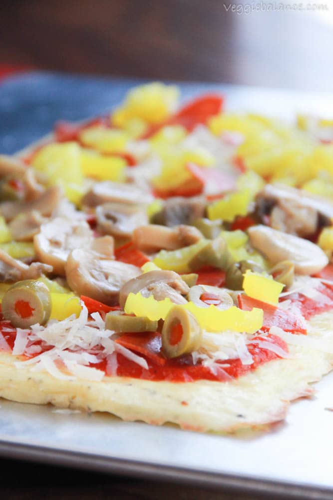 Low Carb Pizza Crust - Veggiebalance.com