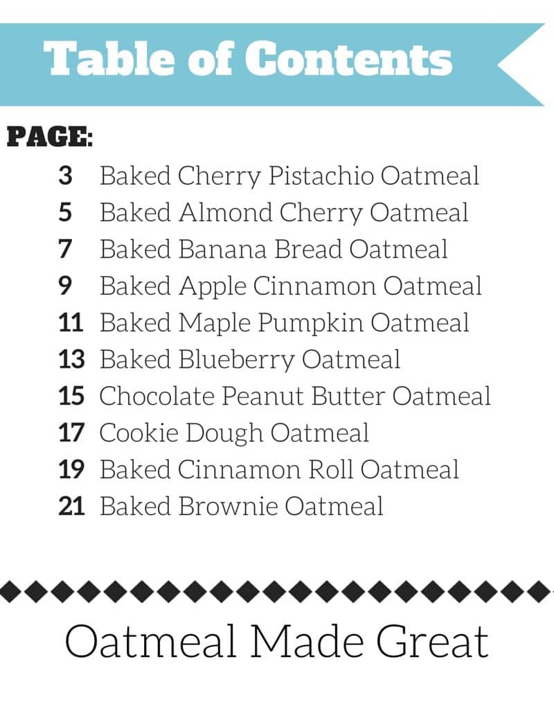 Oatmeal Made Great eCookbook