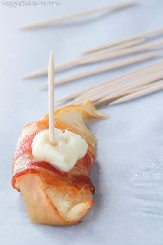 Bacon Wrapped Apple Slices - Veggiebalance.com