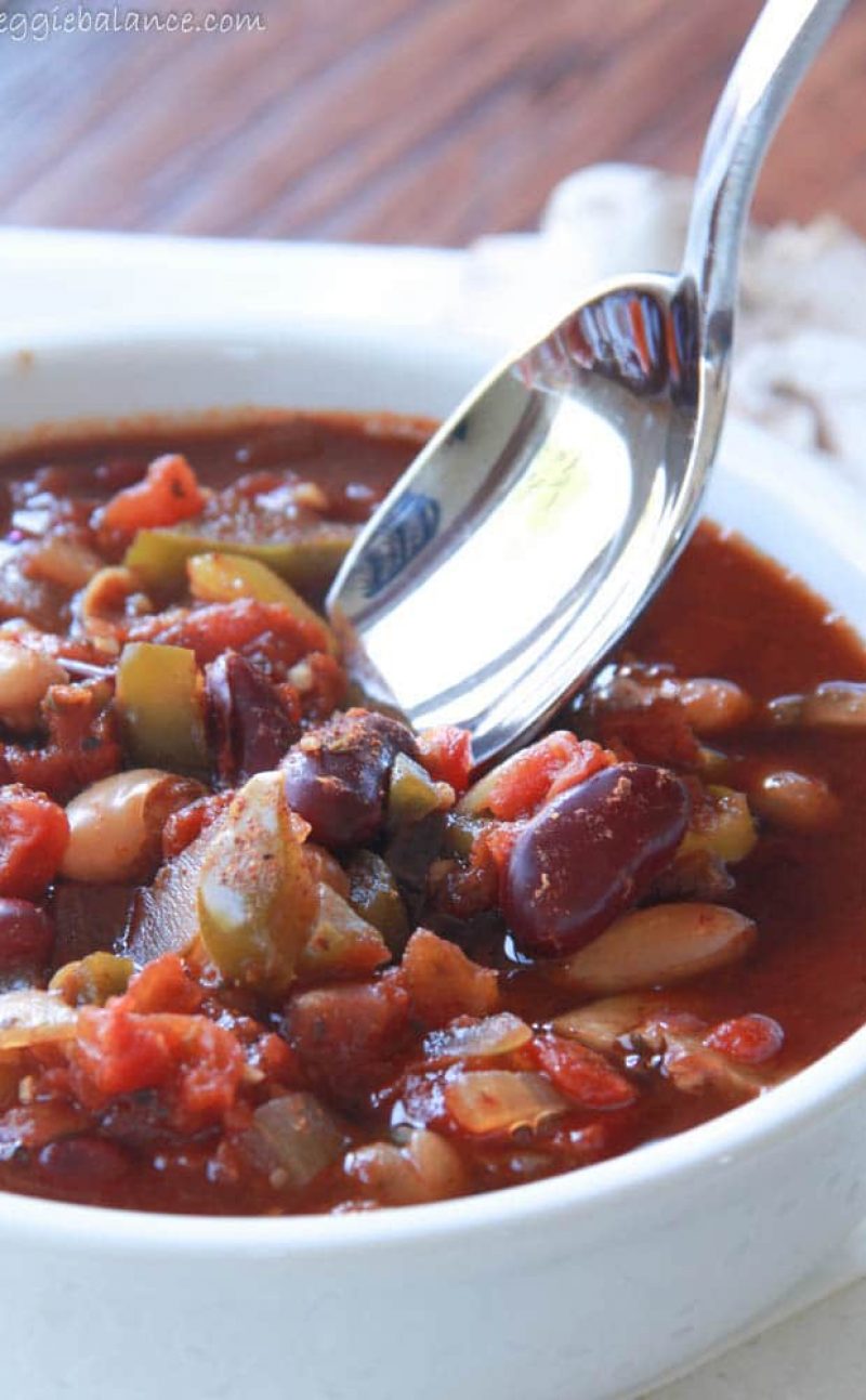 Vegetarian Chili with Banana Peppers Recipe