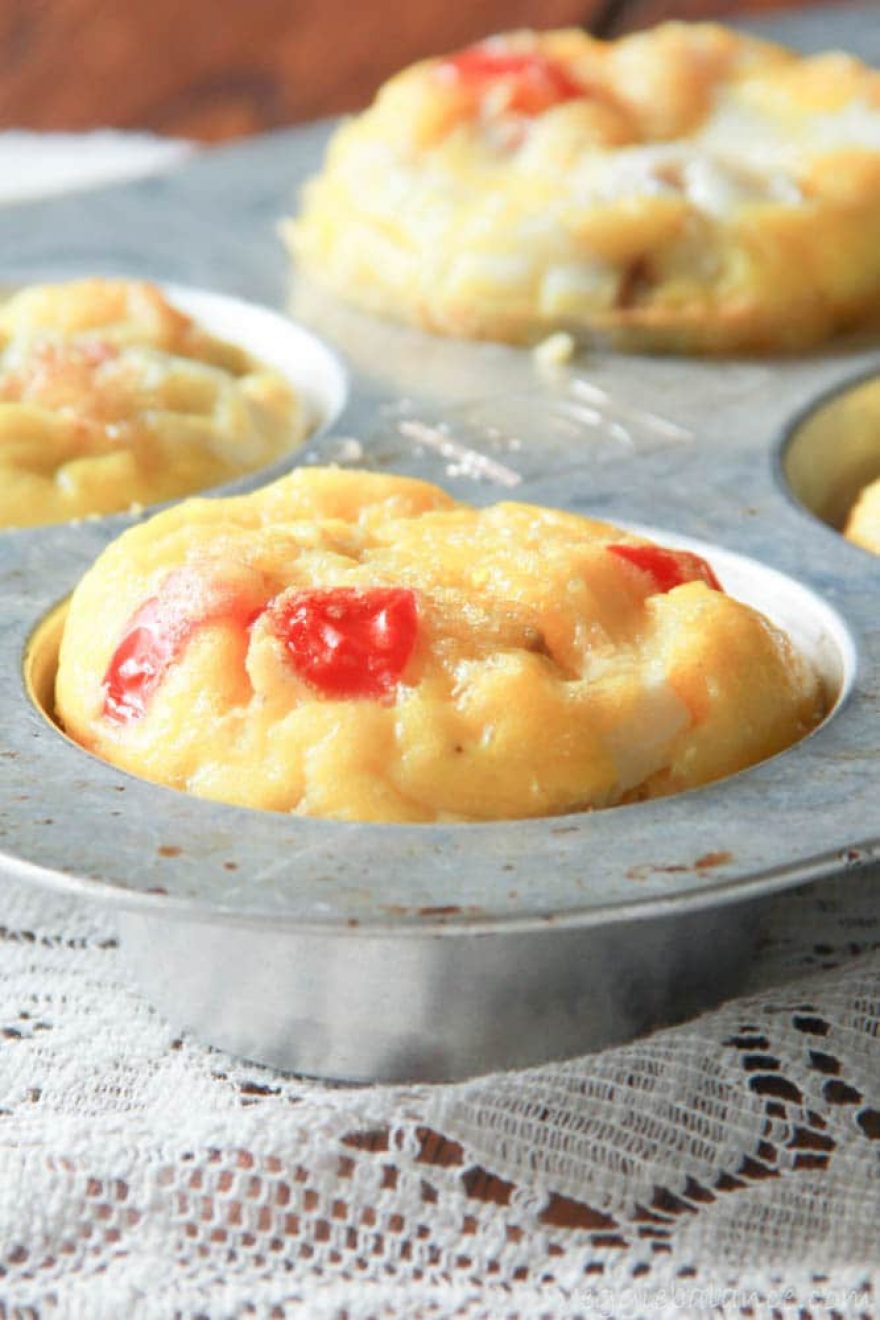 Mini Crustless Vegetarian Quiche Muffins Recipe (GlutenFree Quiche)