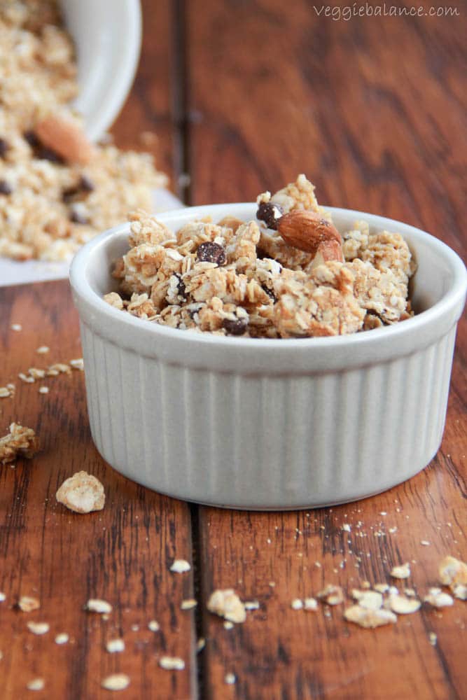 Chocolate Peanut Butter Granola - Veggiebalance.com