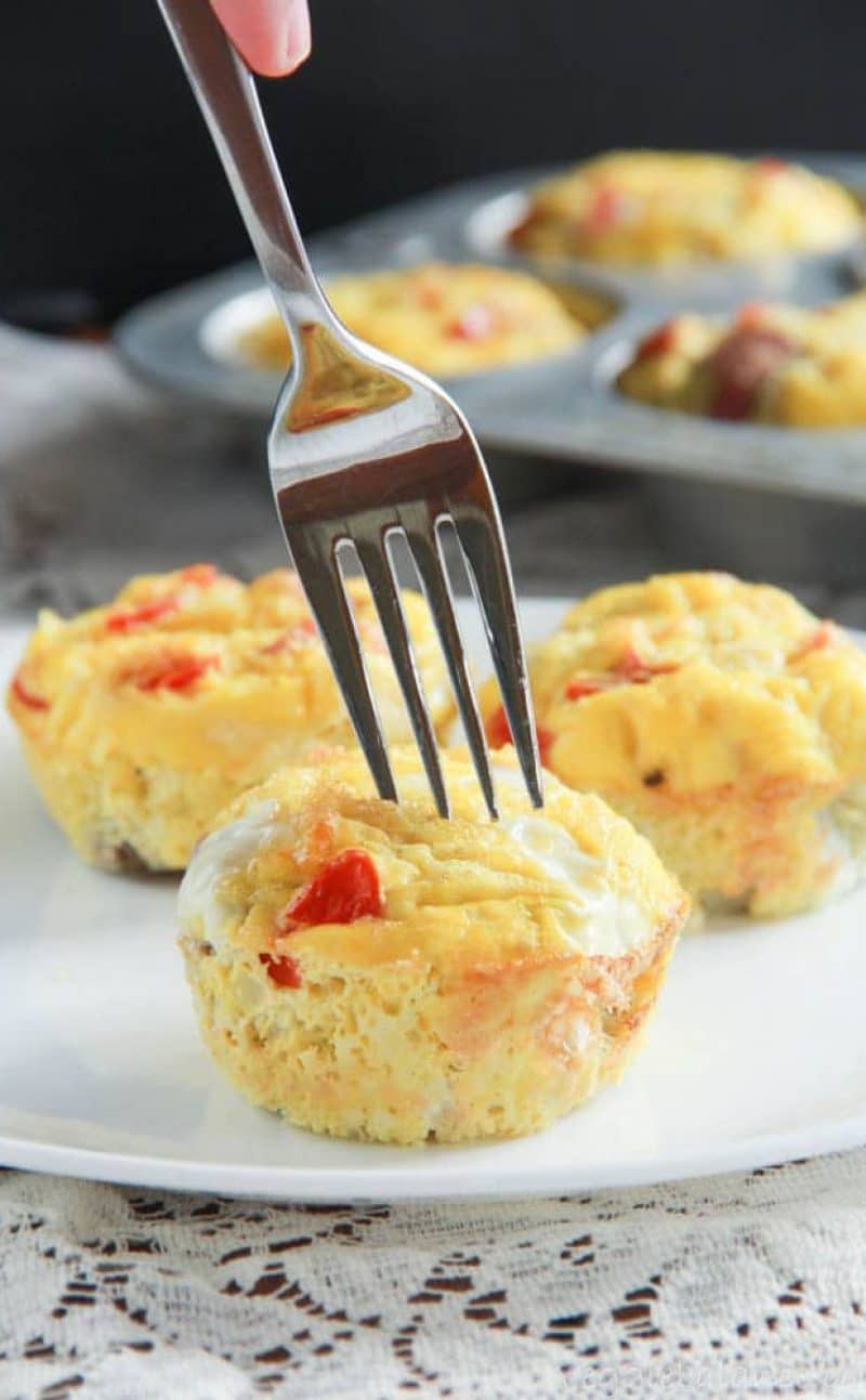 Mini Crustless Vegetarian Quiche Muffins Recipe (Gluten-Free Quiche)