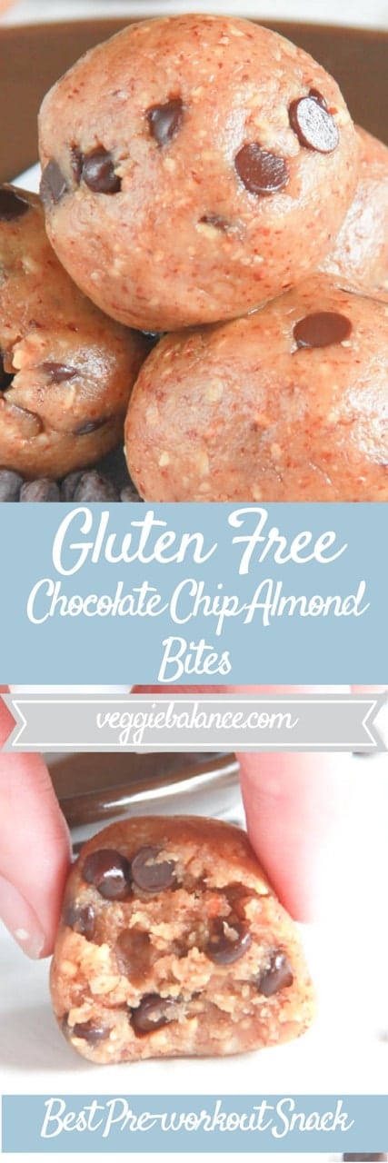 Chocolate Chip Almond Bites - Veggiebalance.com