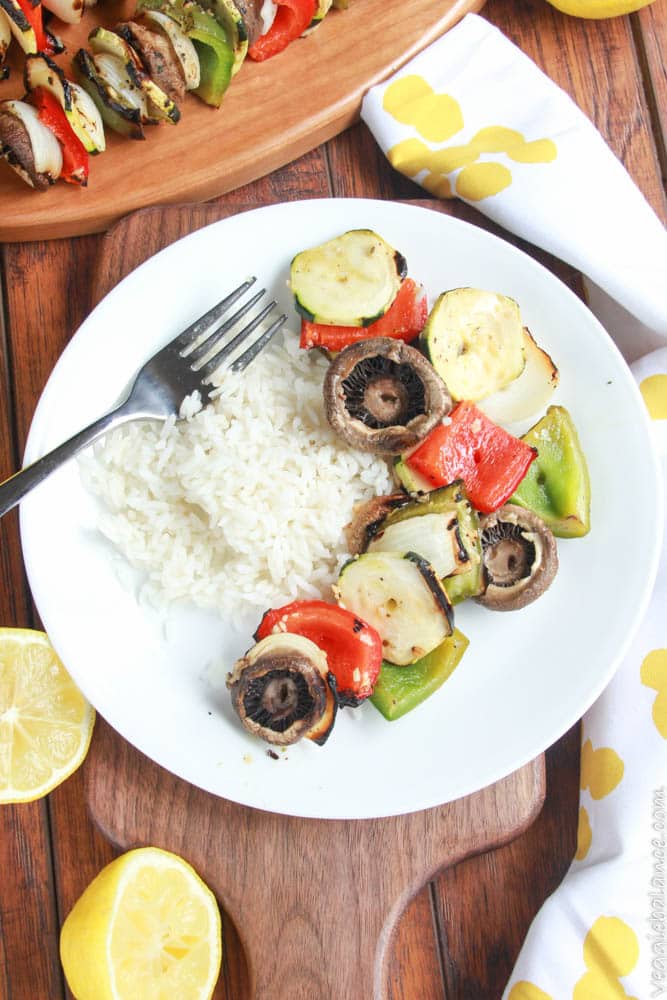 Grilled Vegetable Kabobs - Veggiebalance.com