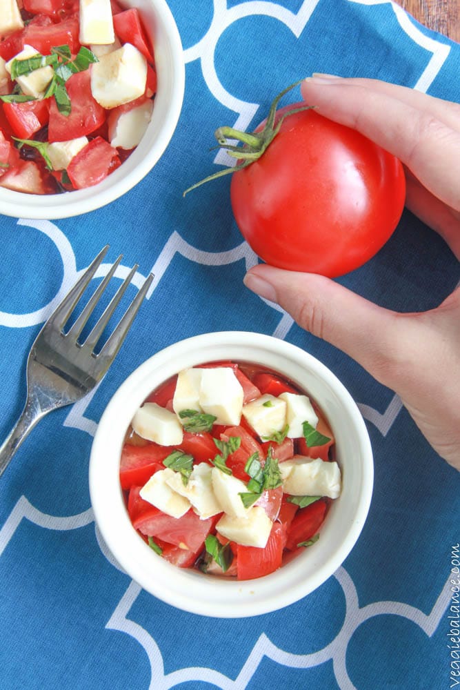Caprese Salad with Balsamic - Veggiebalance.com