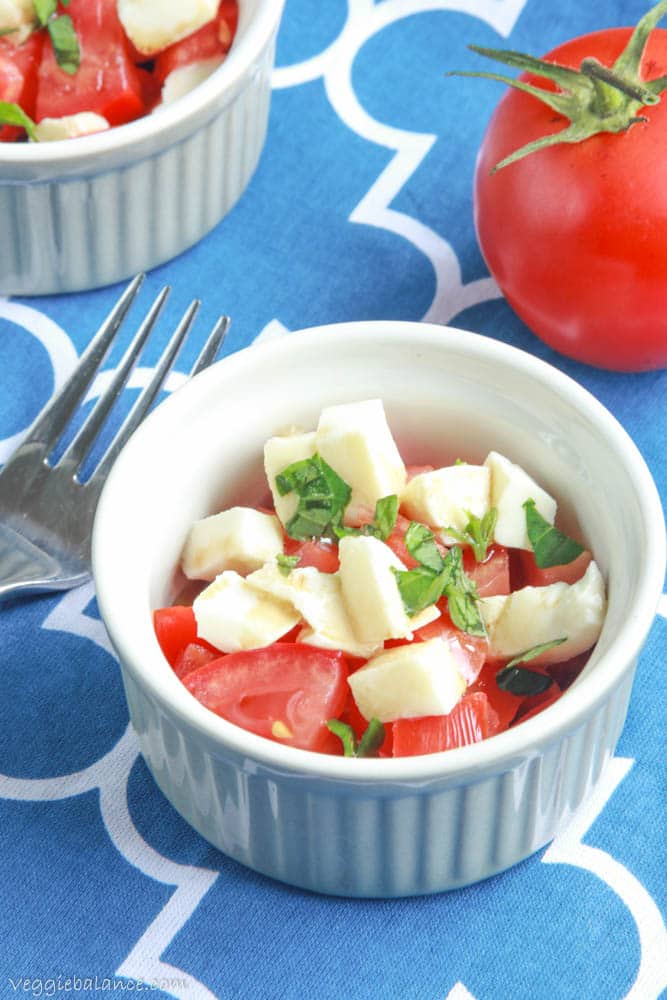 Caprese Salad with Balsamic - Veggiebalance.com