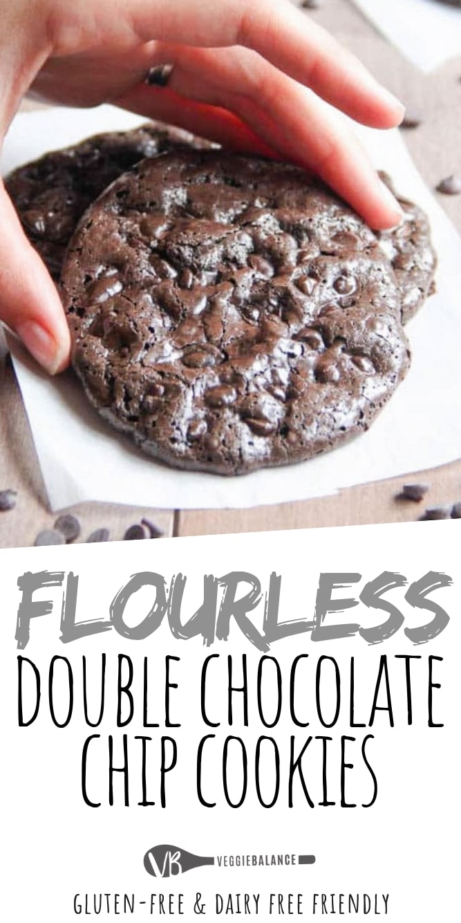 Flourless Double Chocolate Chip Cookies Flourless Double Chocolate Chip Cookies