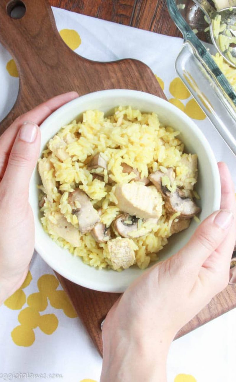 Mushroom Chicken Rice Recipe