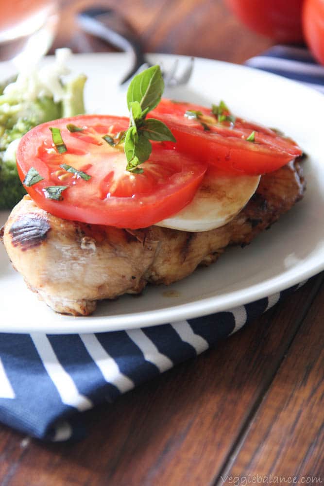 Tomato Mozzarella Chicken - Veggiebalance.com