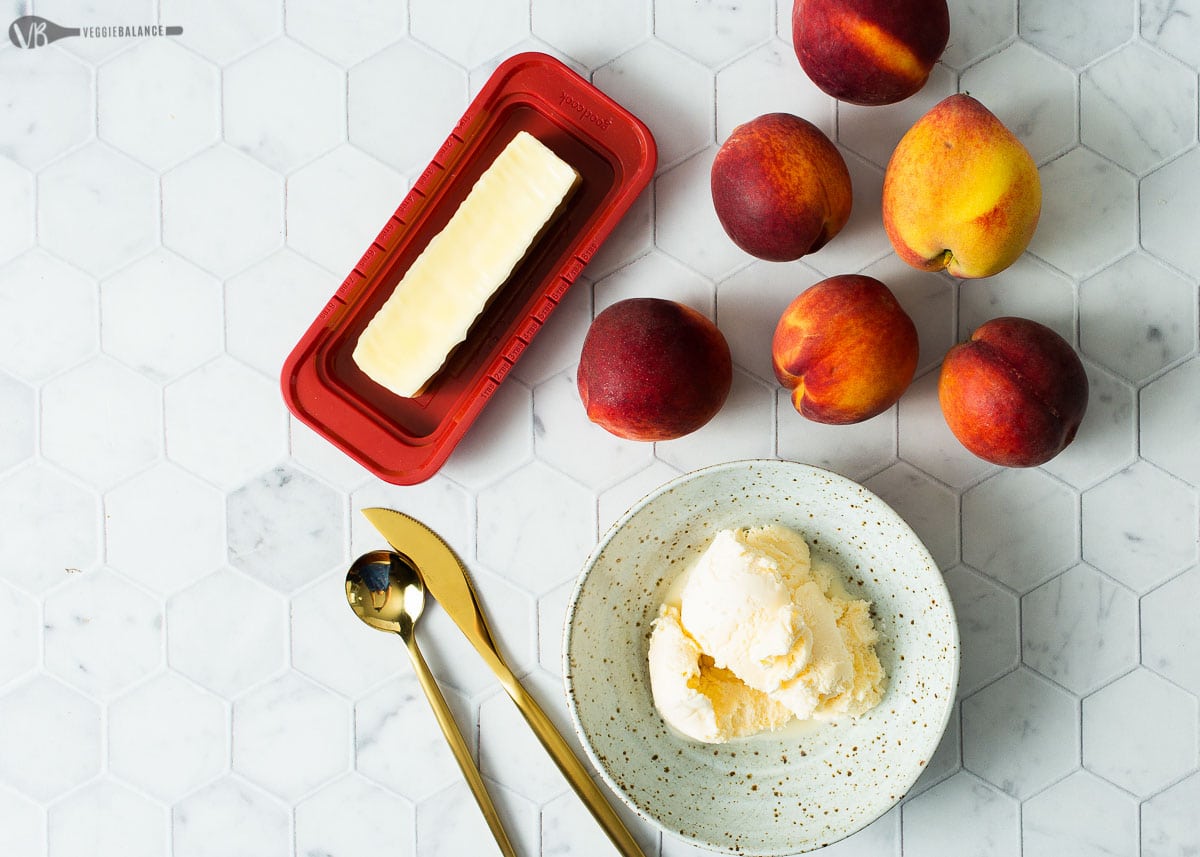 Grilled Peaches with Ice Cream Recipe