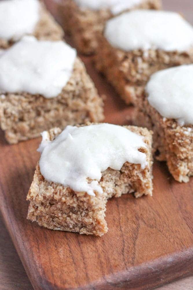 Healthy Banana Bread Bars {Gluten-Free} - Veggiebalance.com