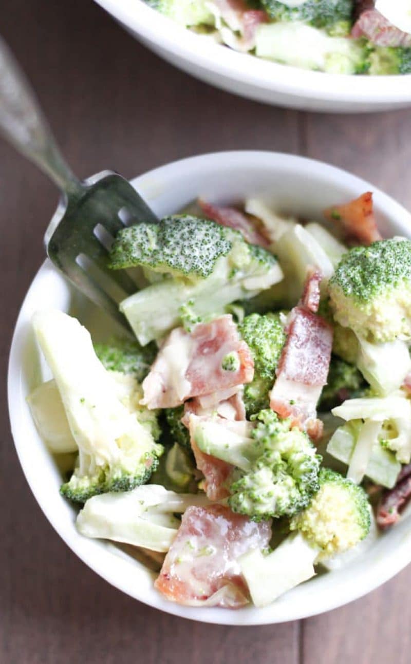 Healthy Broccoli Salad Recipe with Homemade Mayonnaise