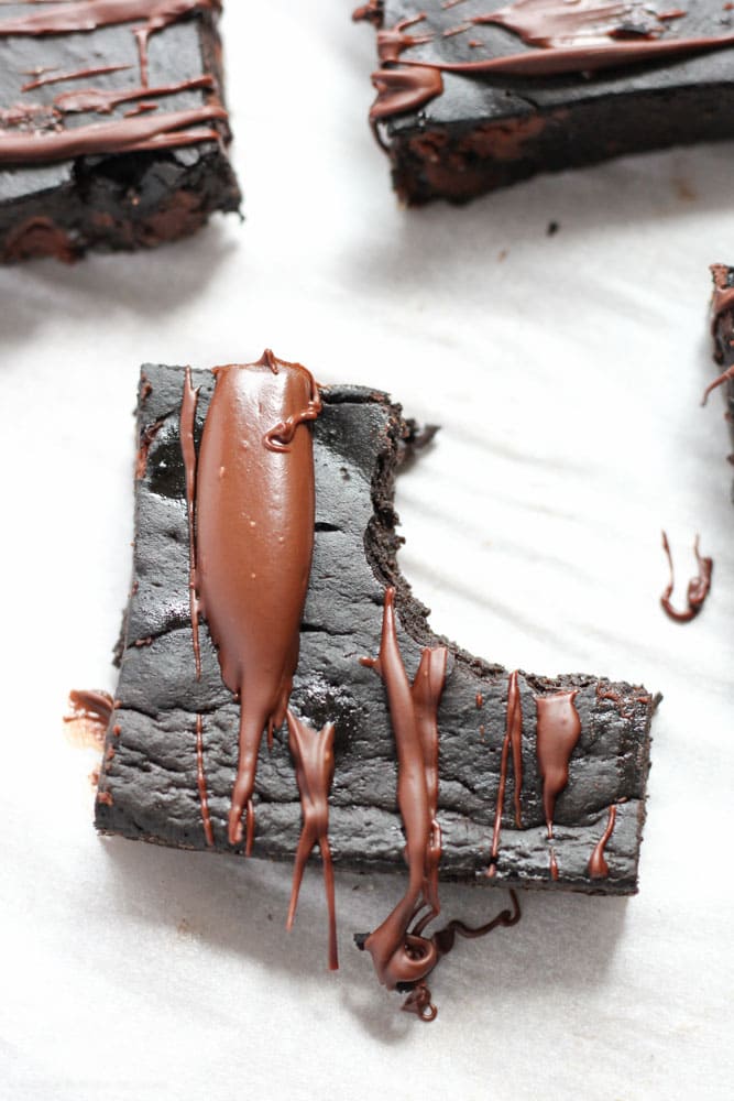 Healthy Brownies with Pumpkin - Veggiebalance.com